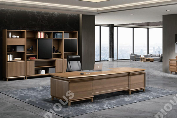 新品-裏尼係列-輕奢板木老板桌-手机AV看片网站家具